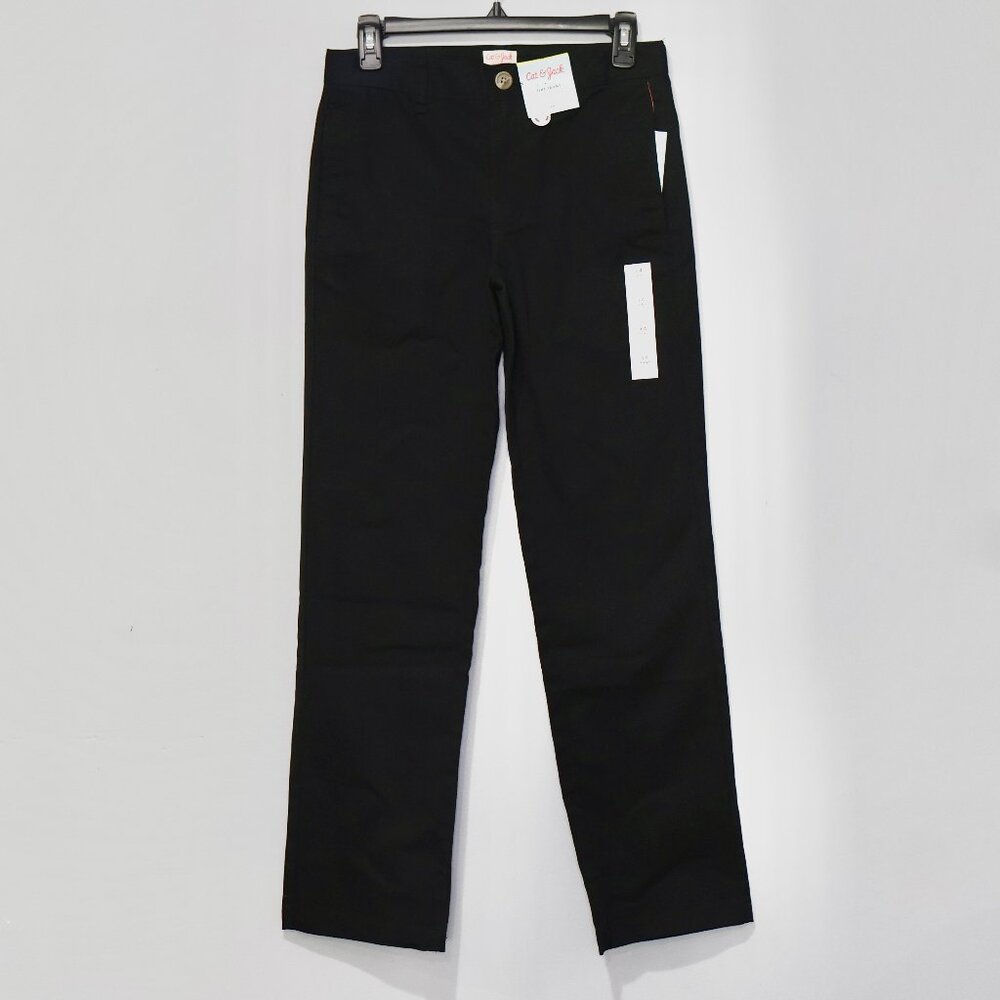 Cat & Jack™ Boys' Straight Flat Fit Uniform Pants sz 14